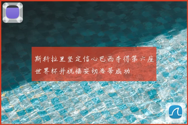 斯科拉里坚定信心巴西夺得第六座世界杯并祝福安切洛蒂成功