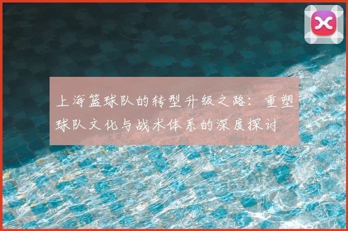 上海篮球队的转型升级之路：重塑球队文化与战术体系的深度探讨