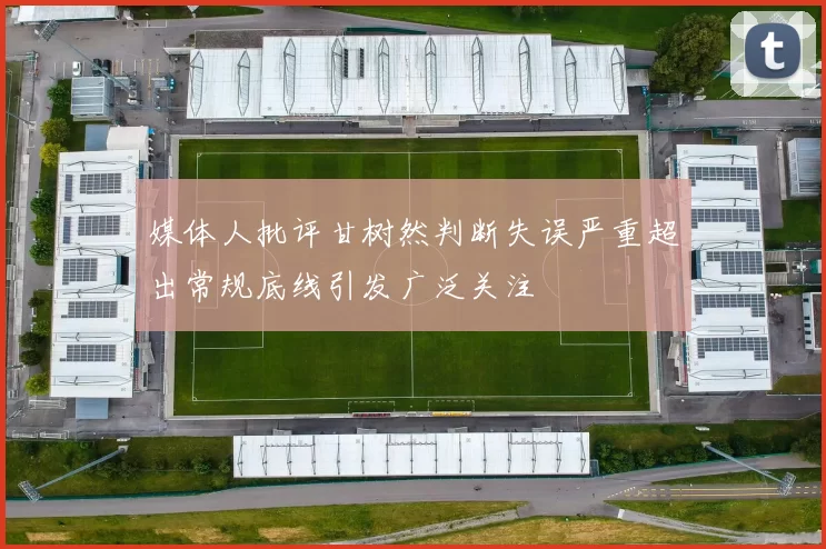 媒体人批评甘树然判断失误严重超出常规底线引发广泛关注